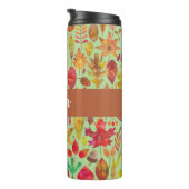Aquarellfarben Herbst lässt Personalisiert Thermosbecher (Nach rechts gedreht)