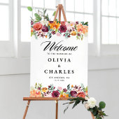 Aquarellfarben Herbstblüten Hochzeit im Herbst Wil Poster