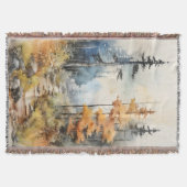Aquarellfarben Herbstlandschaft Decke (Vorderseite)