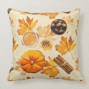 Aquarellfarben Herbstmagie Vintage Düfte Kissen