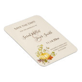 Aquarellfarben Herbstpumpen und Blätter Save the D Magnet (Rechte Seite)