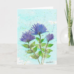 Aquarellfarben, Hinweis, Grußkarten Karte