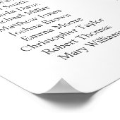 Aquarellfarben. Hochzeitstabelle für Kakteen Poster (Ecke)