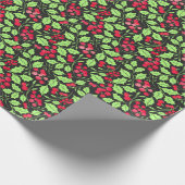 Aquarellfarben, Holy und Berries Geschenkpapier (Ecke)