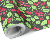 Aquarellfarben, Holy und Berries Geschenkpapier (Rolleneckpunkt)