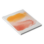 Aquarellfarben Horizonte Orange Brown Notepad Notizblock (angewinkelt)