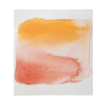 Aquarellfarben Horizonte Orange Brown Notepad