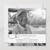 Aquarellfarben Hummingbird Celebration of Life Fot Einladung (Vorderseite)