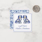 Aquarellfarben-Hunde für Geschenke Mitteilungskarte (Vorderseite/Rückseite Beispiel)