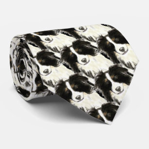 Aquarellfarben, Hunde, Haustiere, Tiere Krawatte