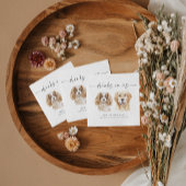 Aquarellfarben Hunde Unterschrift Drinks Hochzeite Serviette