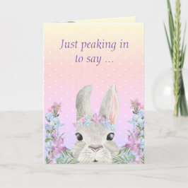 Aquarellfarben im Blumengarten - Osterkarte Karte