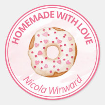 Aquarellfarben im Donut hausgemachte kleine Untern