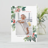 Aquarellfarben Imitate Goldenes Happy Holidays Fot (Stehend Vorderseite)