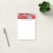 Aquarellfarben in Rot und Blau Post-it Klebezettel (Büro)
