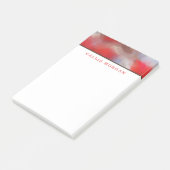 Aquarellfarben in Rot und Blau Post-it Klebezettel (angewinkelt)