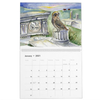 Aquarellfarben Kalender