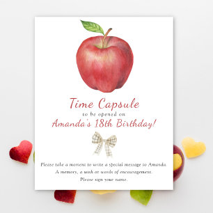 Aquarellfarben-Kapsel 1. Geburtstag Poster