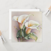 Aquarellfarben Karte (Vorderseite/Rückseite Beispiel)