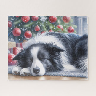 Aquarellfarben - Kleine Kollie Schlafen Weihnachte Puzzle