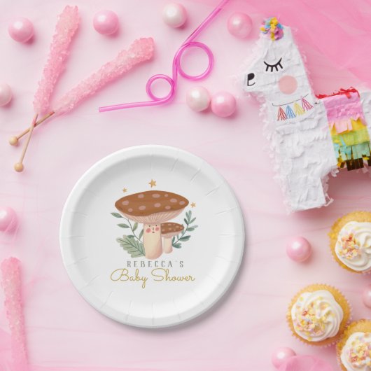 Aquarellfarben Kleine Rot-Pilz-Papier-Teller Pappteller (Party)