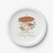 Aquarellfarben Kleine Rot-Pilz-Papier-Teller Pappteller (Vorderseite)