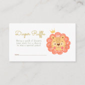 Aquarellfarben kleiner Löwe Windelweindecke Begleitkarte (Vorderseite)