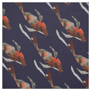 Aquarellfarben-Koi-Aquariendarstellung Stoff