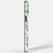 Aquarellfarben Korallenrosa Abstrakte Blume Monogr Case-Mate iPhone Hülle (Rückseite / Rechts)