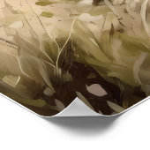 Aquarellfarben Küstenbesichtigung Mauer Poster (Ecke)