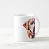 Aquarellfarben Labrador Retriever Kaffeetasse (VorderseiteRechts)