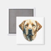 Aquarellfarben Labrador Retriever Magnet (Vorderseite/Rückseite)