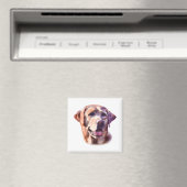 Aquarellfarben Labrador Retriever Magnet (In Situ (Geschirrspüler))