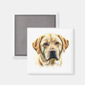 Aquarellfarben Labrador Retriever Magnet (Vorderseite/Rückseite)