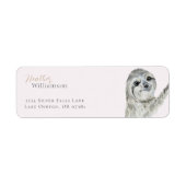 Aquarellfarben Lächelnde Sloth-Rücksendeadresse (Vorne)