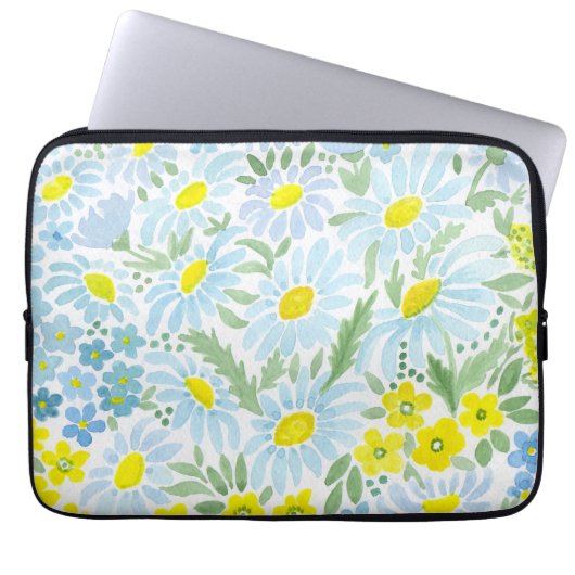 Aquarellfarben Laptopschutzhülle (Vorderseite)