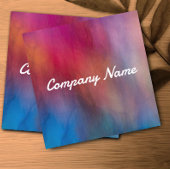 Aquarellfarben lebendige Farben künstlerisch fett Quadratische Visitenkarte