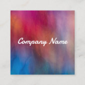 Aquarellfarben lebendige Farben künstlerisch fett Quadratische Visitenkarte (Vorderseite)