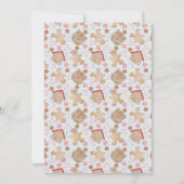 Aquarellfarben-Lebkuchen-Austausch Einladung (Rückseite)