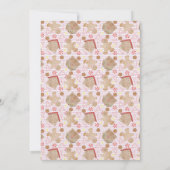 Aquarellfarben-Lebkuchen-Austausch Einladung (Rückseite)