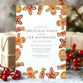 Aquarellfarben Lebkuchen Kekse Weihnachtsgebäck Pa Einladung