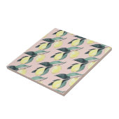 Aquarellfarben Lemonen und Blätter Gelb Nahtloses Fliese (Seite)