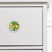 Aquarellfarben Lemons gestanztes Glas Gelb Grün Bl Keramikknauf