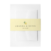 Aquarellfarben Lemons Grüngelb Einladungsbanderole (Vorderseite Beispiel)