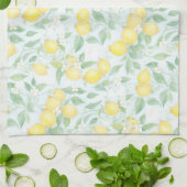 Aquarellfarben Lemons Muster Soft Pastell Lemon Geschirrtuch (Gefaltet)