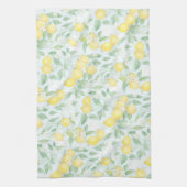 Aquarellfarben Lemons Muster Soft Pastell Lemon Geschirrtuch (Vertikal)