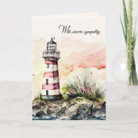 Aquarellfarben Leuchtturm Malerei Beileid
