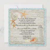 Aquarellfarben Leuchtturm Muscheln Beach Hütte Hoc Einladung (Vorderseite)