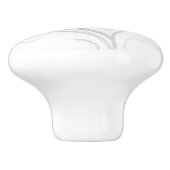 Aquarellfarben lila graue Wildblume Türknauf Keramikknauf (Seitenansicht)