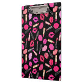 Aquarellfarben-Lipstick-Muster Makeup-Künstler-Cli Klemmbrett (Links)